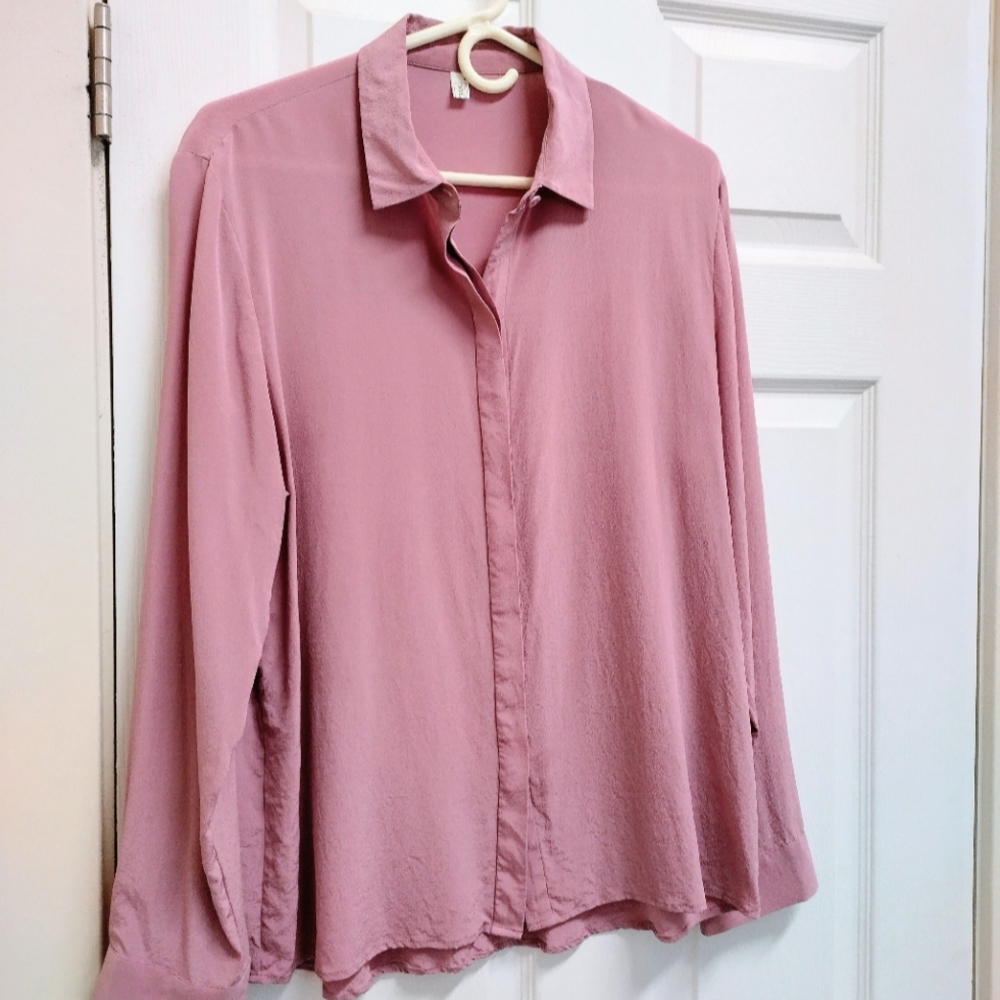 Long Sleeve Soft Versatile Silk Shirt
